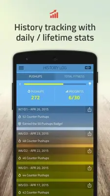 Pushups android App screenshot 4